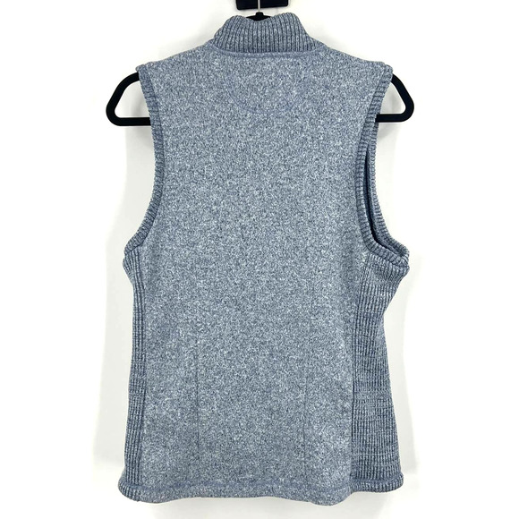 Duluth Trading Heathered Fleece Winter Vest Zippered Pockets Women's Medium - Picture 2 of 6